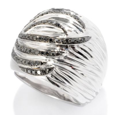 SS TEXTURED WIDE RING