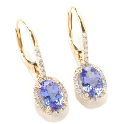 14K CHOICE OF STONE EXOTIC DROP EARRING