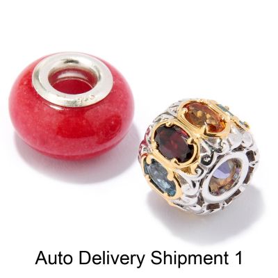Multi-gemstone/Jade Charm Set