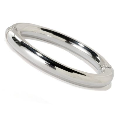SEMPRESILVER POLISHED HINGED BANGLE