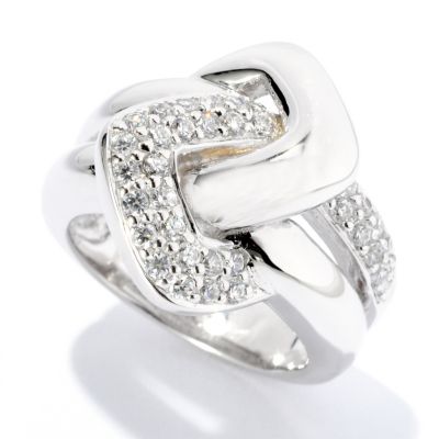 126-457 - Sonia Bitton for Brilliante&reg; Round Pave Set Interlocking Ring