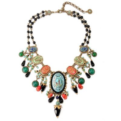 GOLDTONE EGYPTIAN NECKLACE