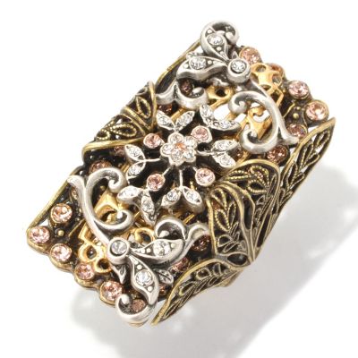 TWO TONE ELONGATED RING