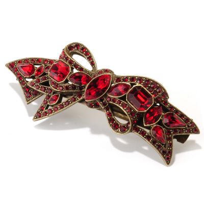 GOLDTONE RED BOX BANGLE BRACELET