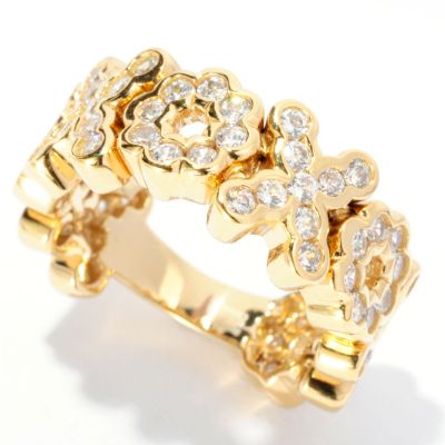 126-645 - Sonia Bitton for Brilliante&reg; 1.44 DEW Polished Bezel Set “XOXO” Dream Fit&trade; Ring