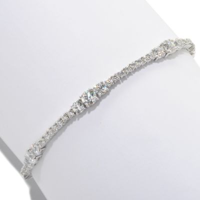 126-716 - TYCOON for Brilliante&reg; Platinum Embraced&trade; Three-Stone Tennis Bracelet