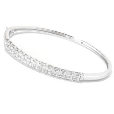 126-723 - TYCOON for Brilliante&reg; Platinum Embraced&trade; 7.30 DEW Hinged Bangle Bracelet