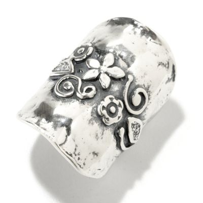 SS ELONGATED FLOWER RING