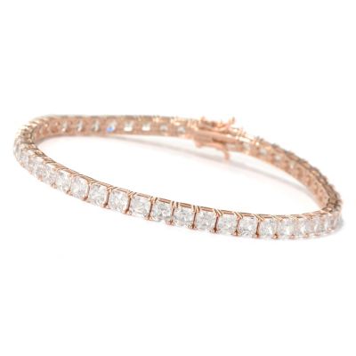 BLTA SS/CHIOCE 4MM ASSCHER CUT TENNIS BRACELET