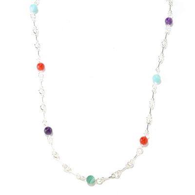 SEMPRESILVER 24" BEAD STATION NECKLACE
