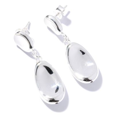 SEMPRESILVER POLISHED ELECTROFORM DANGLE EARRINGS