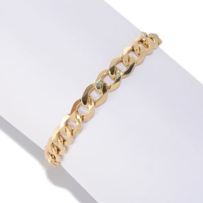IJD 14K MIRROR FACETS GRUMETTE BRACELET
