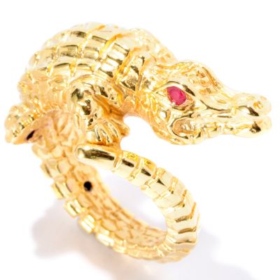 IJD 14K ORO VITA ELECTRFORM CROCODILE RING