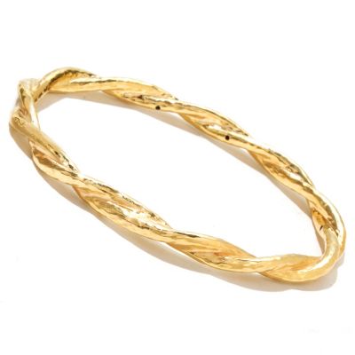 IJD 14K ORO VITA ELECTROFORM FIOCCO BANGLE