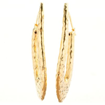 IJD 14K ORO VITA ELECTRFORM ETRUSCA DROP POST EARRINGS