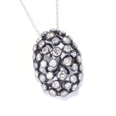 EFFY 14K WG DIAMOND PENDANT