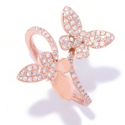 EFFY 14K RG DIAMOND RING