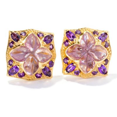 SS/YV FLORAL DOUBLET QUATZ WITH AMY EARRINGS