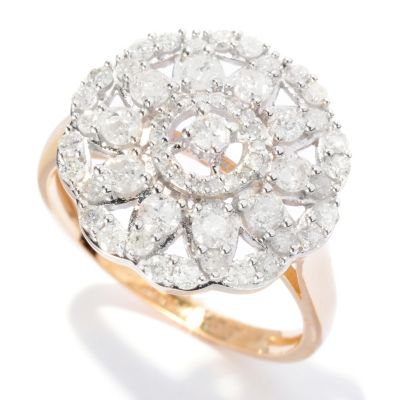 14K YG DIAMOND BAND RING