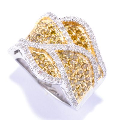 SS 1.25CTW YELLOW DIAMOND RING