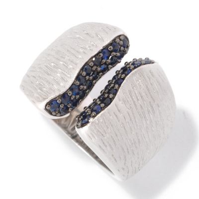 127-188 - EFFY Sterling Silver 0.74ctw Sapphire Split Balissima Ring