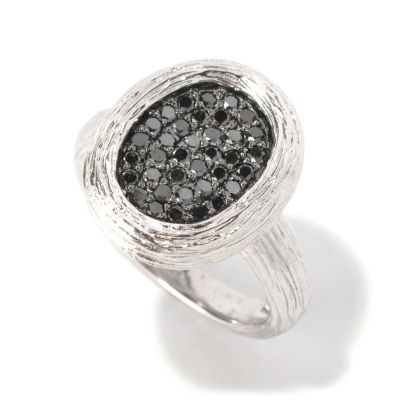 BALISSIMA BY EFFY SS BLACK DIAMOND RING