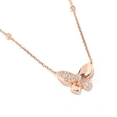 EFFY 14K RG DIAMOND NECKLACE