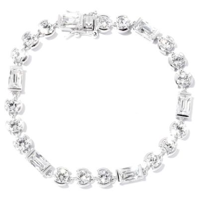 127-266 - TYCOON for Brilliante&reg; Platinum Embraced&trade; Rectangle & Round Tension Set Bracelet
