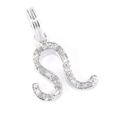 127-272 - Diamond Treasures Sterling Silver Diamond Zodiac Sign Enhancer Pendant