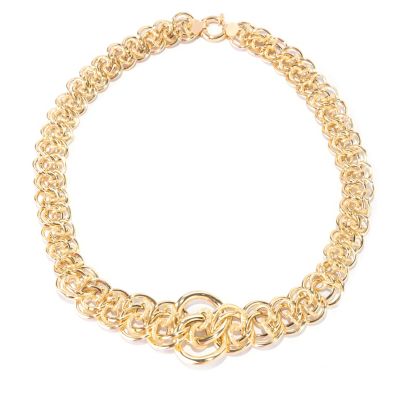 14K 18" GRADUATED GRANDE BYZANTINE NECKLACE