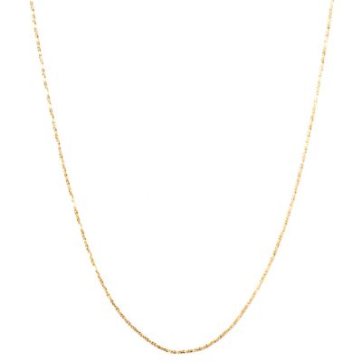 14K D/C CRISS CROSS NECKLACE