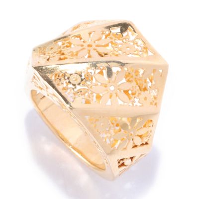 14K RICAMI SPIRALI RING