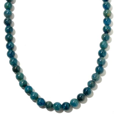 SS MAGNET APATITE BEAD NECK