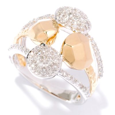 14K YG VERMEIL DIAMOND RING