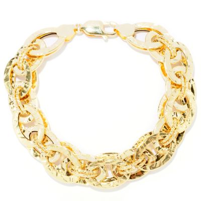 14K ROMAN SHIELD COLLECTION BRACELET