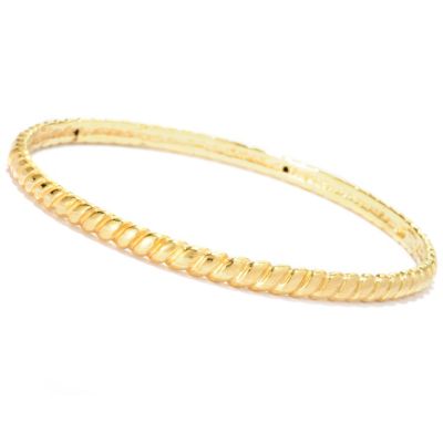 14K ORO VITA ELECTROFORM CANAPO BANGLE