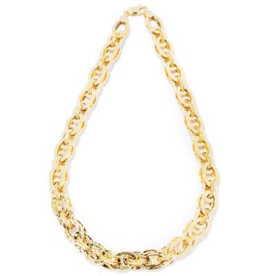 14K 18" ROMAN SHIELD COLLECTION NECKLACE