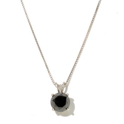 2CT BLACK DIAMOND PEND