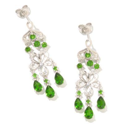 SS/P EAR CHROME DIOPSIDE CHANDELIER