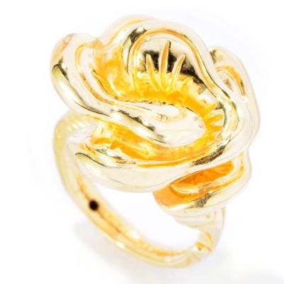 IDS 14K ORO VITA ELECTROFORM FLOWER RING