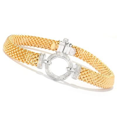 14K BONDED GOLD WITH LINK DIAMOND CLOSER