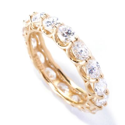 127-621 - Brilliante&reg; 2.57 DEW East-West Oval Cut Prong Set Eternity Band Ring
