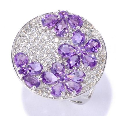 SS PAVE RING WITH AMY OVERLAY DESIGN