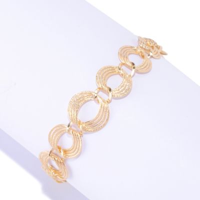 SS/18KGP BRAC GRADUATED POLISHED & TEXTURED LINK