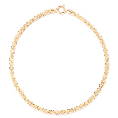 127-655 - Portofino Gold Embraced&trade; 20'' Polished Fancy Link Necklace 