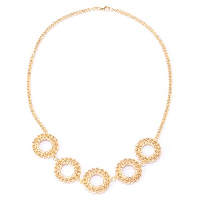 SS/18KGP NECK 5-CIRCLE CURB LINK - 20"