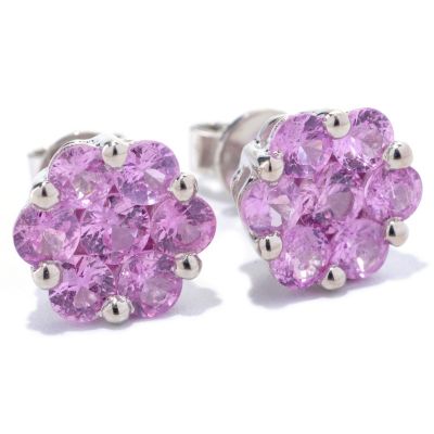 SS FLOWER CLUSTER EARRING CHOICE OF SAPP