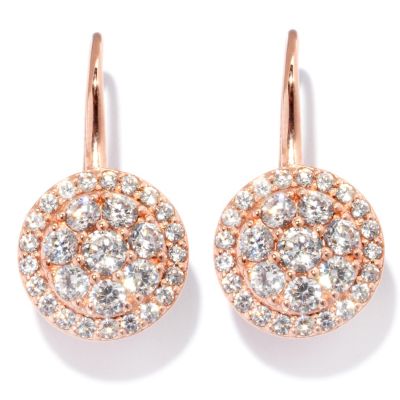 127-730 - Sonia Bitton for Brilliante&reg; 2.09 DEW Round Cut Circle Drop Earrings