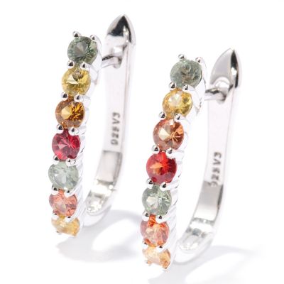 SS HOOP EARRING MULTI COLOR SAPP