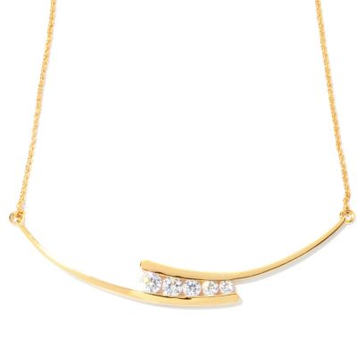 BLTA SS/CHOICE ROUND CUT TENSION SET 18" NECKLACE W/ 2" ENTENDER